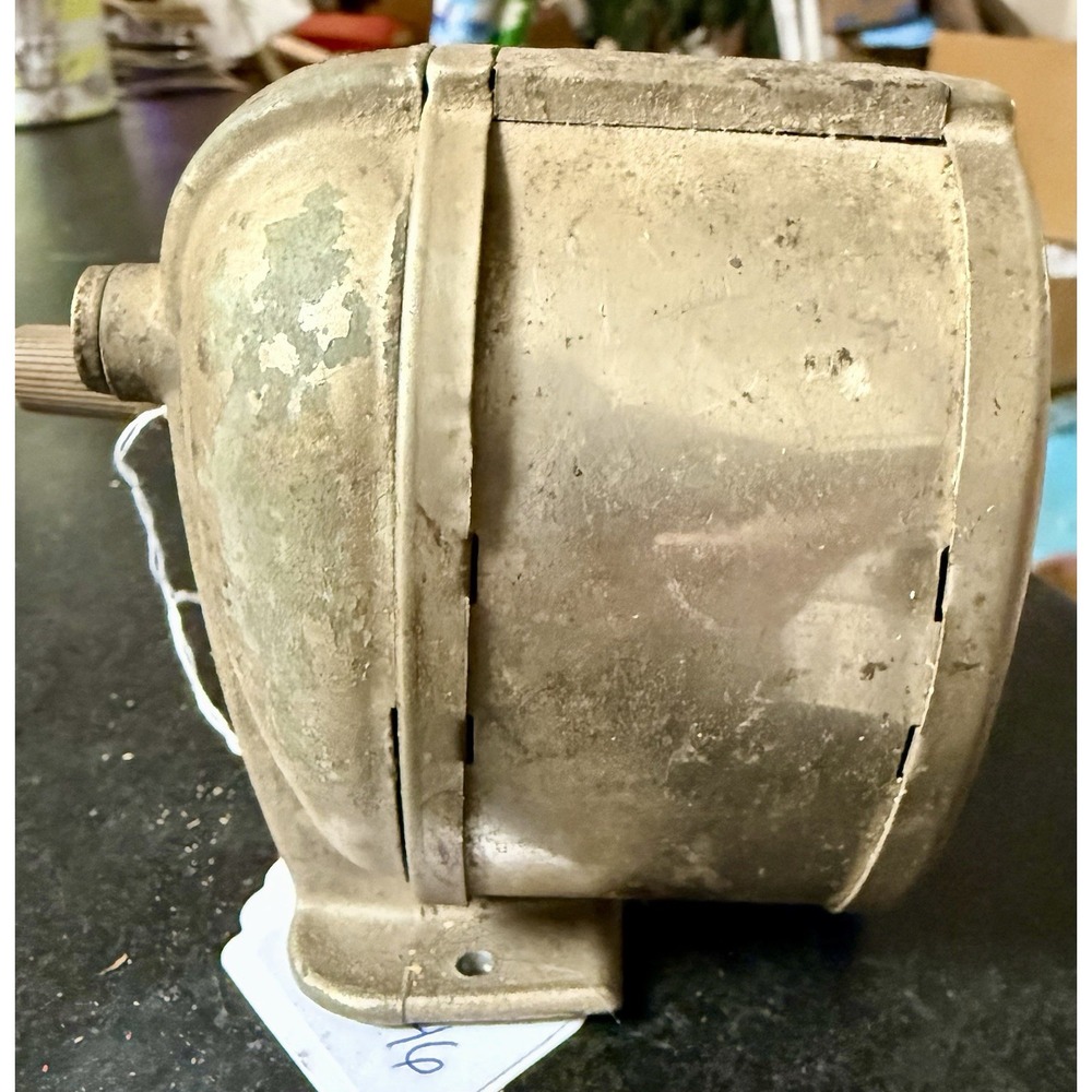 Rare Boston Brand Figural Chef Pencil Sharpener vintage metal heavy duty